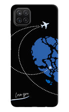 Love Orbit Samsung A12 Hard Case Back Cover by Casekaro