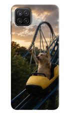 Rollercoaster Dog Samsung A12 Hard Case Back Cover by Casekaro