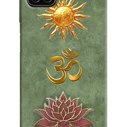 Om & Lotus Samsung A12 Back Cover