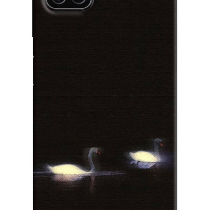 Silent Swans Samsung A12 Hard Case Back Cover by Casekaro