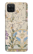 White Lily Samsung A12 Hard Case Back Cover by Casekaro