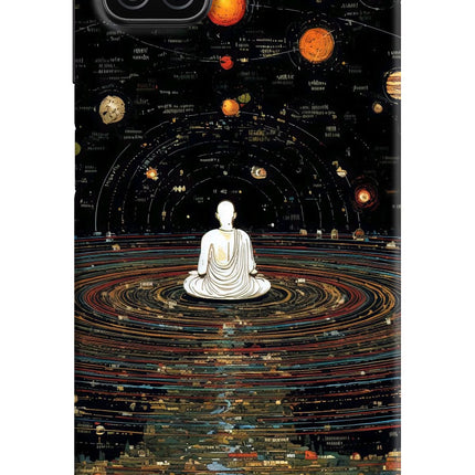 Space Monk Samsung A12 Hard Case Back Cover by Casekaro