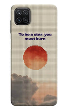 Pixel Sun Samsung A12 Hard Case Back Cover by Casekaro