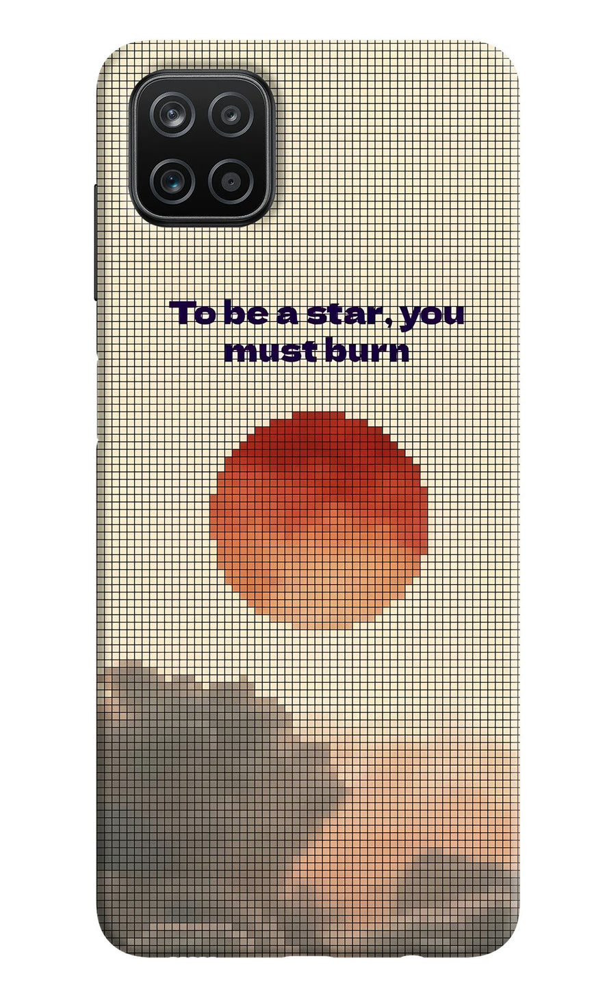 Pixel Sun Samsung A12 Back Cover, Hard case