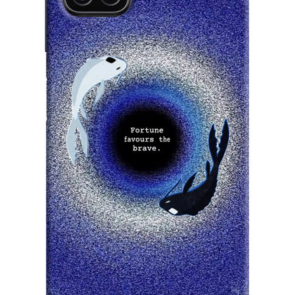 Dark Koi Samsung A12 Hard Case Back Cover by Casekaro
