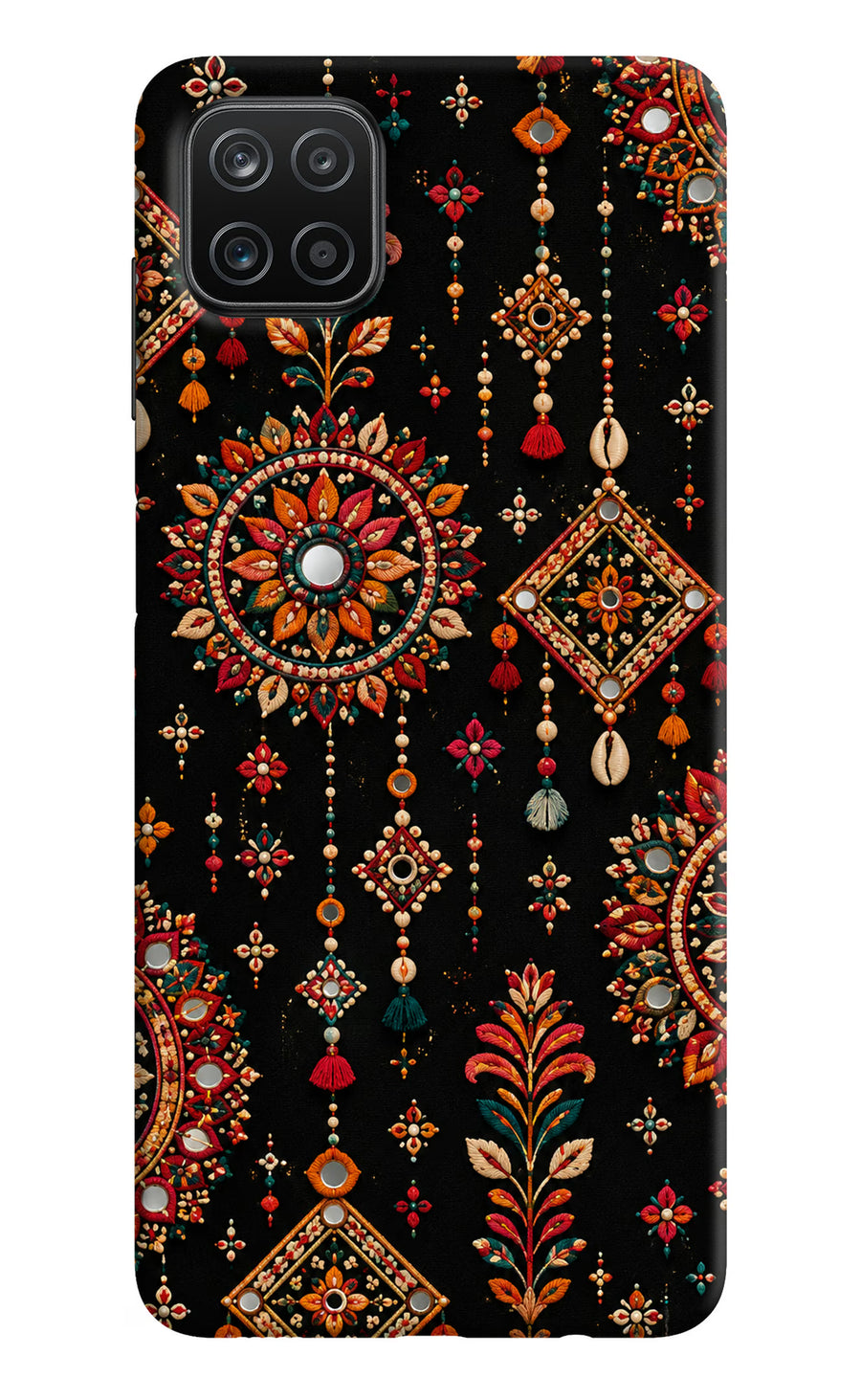 Boho Noir Samsung A12 Back Cover, Hard case