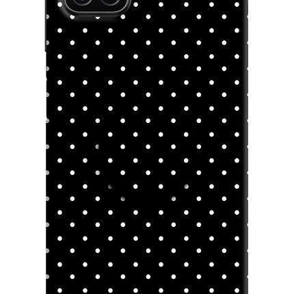 White Dots Samsung A12 Pop Case by Casekaro