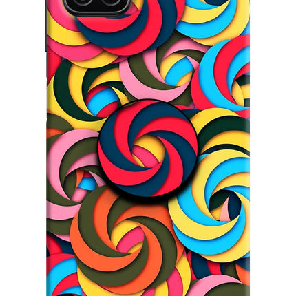 Spiral Pattern Samsung A12 Pop Case by Casekaro