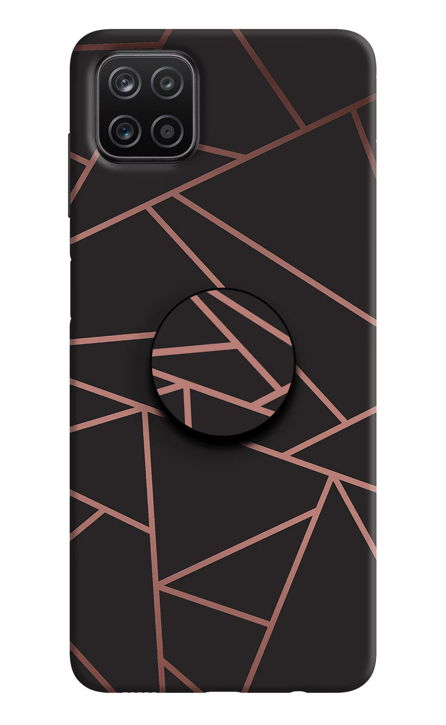 Geometric Pattern Samsung A12 Pop Case, Hard case