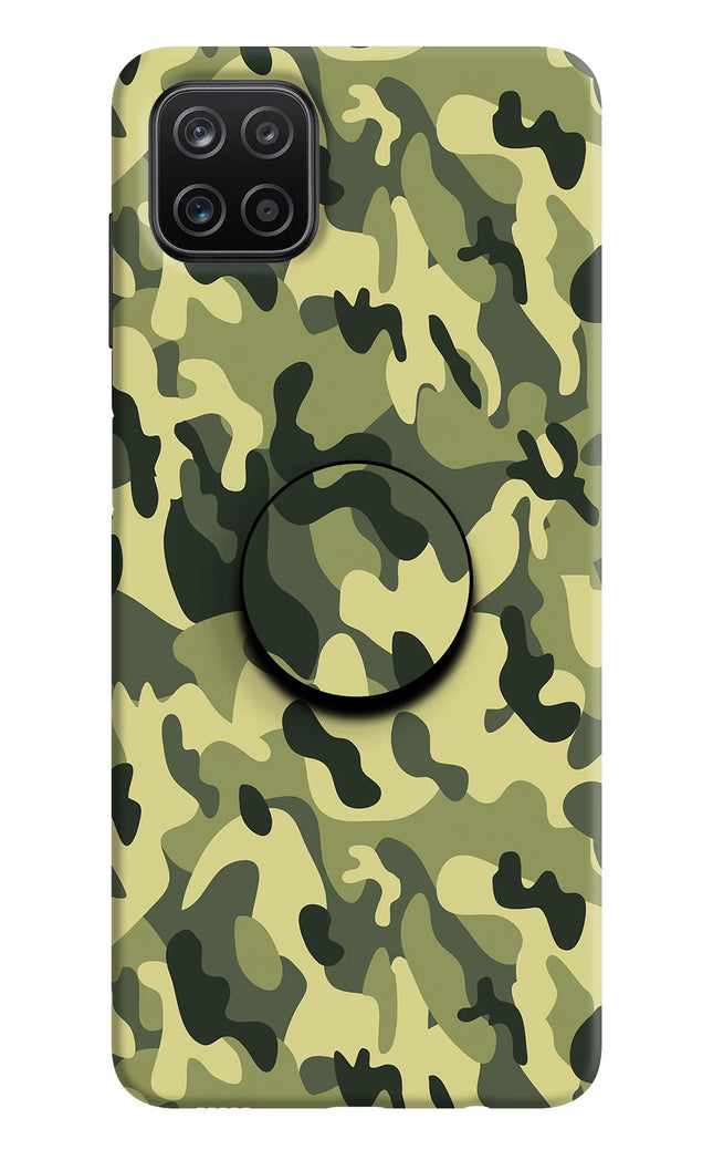 Camouflage Samsung A12 Pop Case by Casekaro