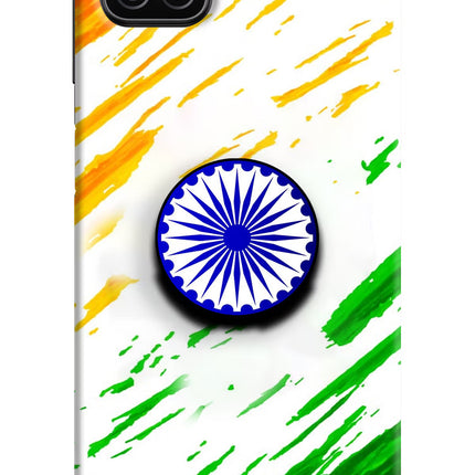 Indian Flag Ashoka Chakra Samsung A12 Pop Case by Casekaro