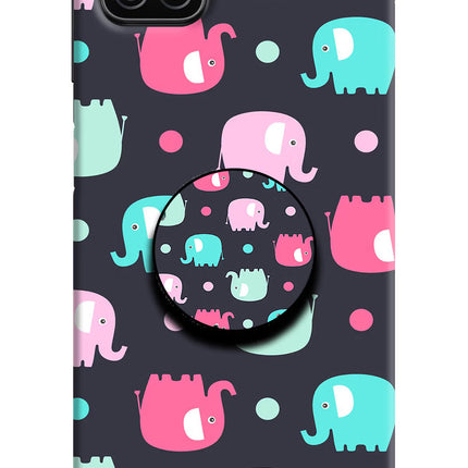 Baby Elephants Samsung A12 Pop Case by Casekaro