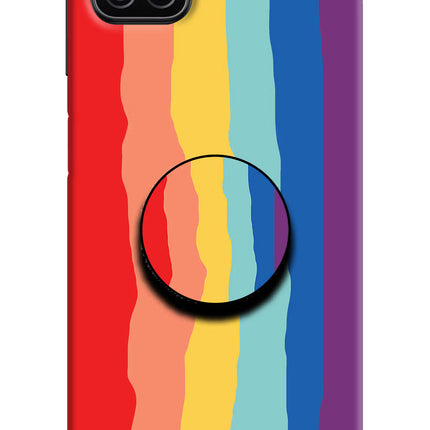 Rainbow Samsung A12 Pop Case by Casekaro