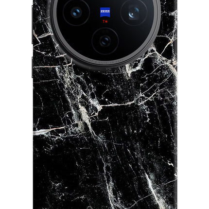 Black Marble Texture Vivo X200T Back Cover