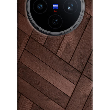 Wooden Texture Design Vivo X200T Back Cover