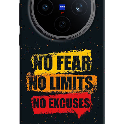 No Fear No Limits No Excuse Vivo X200T Back Cover