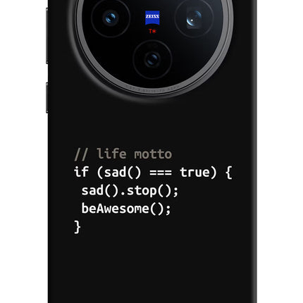Life Motto Code Vivo X200T Back Cover
