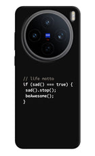 Life Motto Code Vivo X200T Back Cover