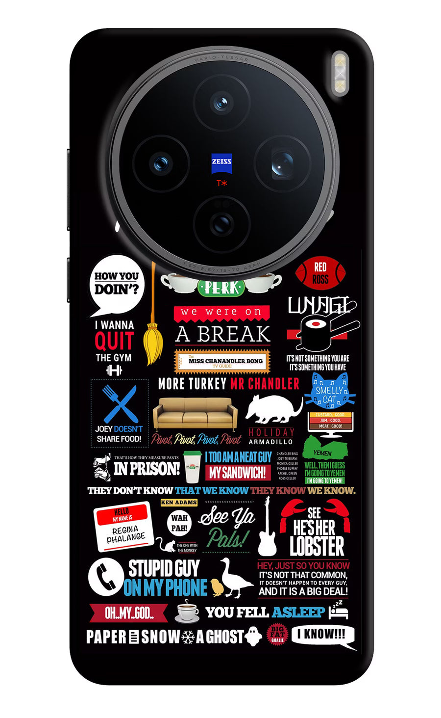 FRIENDS Vivo X200T Back Cover, Hard case