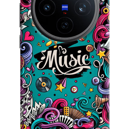 Music Graffiti Vivo X200T Back Cover