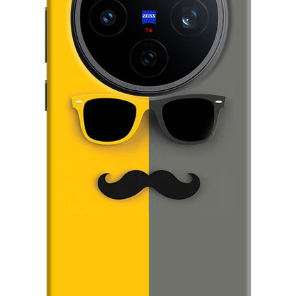 Sunglasses with Mustache Vivo X200T Back Cover