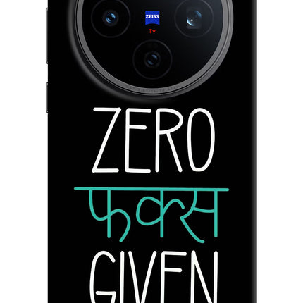 Zero Fucks Given Vivo X200T Back Cover