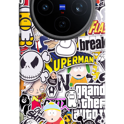 Sticker Bomb Vivo X200T Back Cover