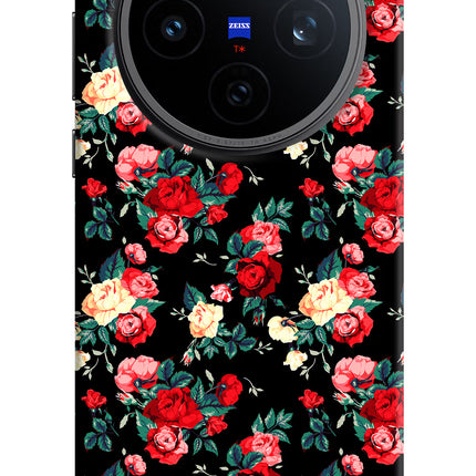 Rose Pattern Vivo X200T Back Cover