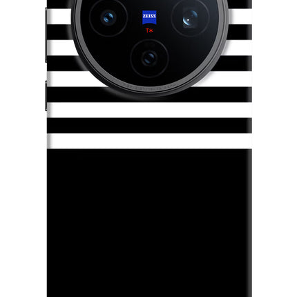 Black and White Print Vivo X200T Back Cover