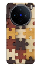Wooden Puzzle Vivo X200T Back Cover