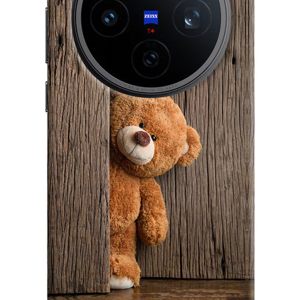 Teddy Wooden Vivo X200T Back Cover