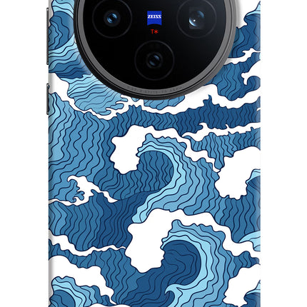 Blue Waves Vivo X200T Back Cover