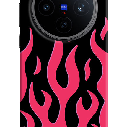 Fire Flames Vivo X200T Back Cover