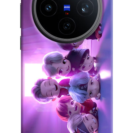 BTS Chibi Vivo X200T Back Cover