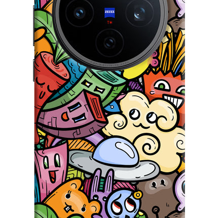 Veggie Doodle Vivo X200T Back Cover