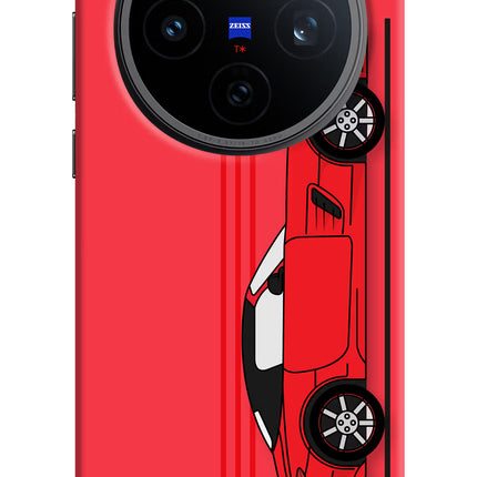 Red Velocity Vivo X200T Back Cover