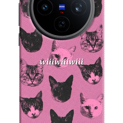 Pink Cats Vivo X200T Back Cover