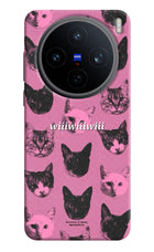 Pink Cats Vivo X200T Back Cover