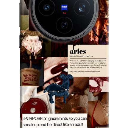 Zodiac Aries Vivo X200T Back Cover
