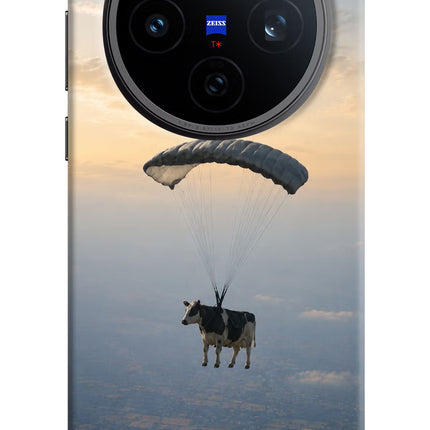Skydiving Cow Vivo X200T Back Cover