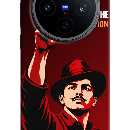 Bhagat Singh Revolution Vivo X200T Back Cover