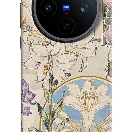 White Lily Vivo X200T Hard Case Back Cover by Casekaro