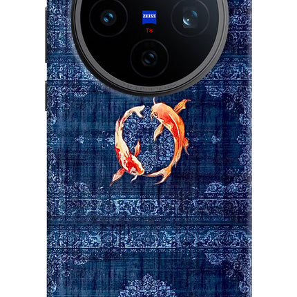 Koi Blue Vivo X200T Hard Case Back Cover by Casekaro