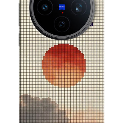 Pixel Sun Vivo X200T Hard Case Back Cover by Casekaro