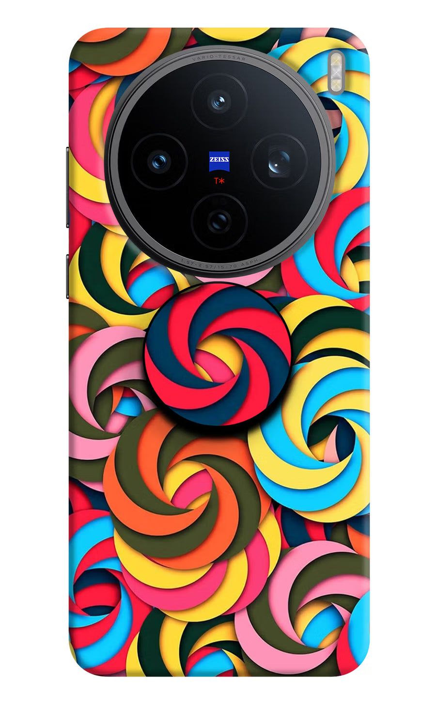 Spiral Pattern Vivo X200T Pop Case, Hard case