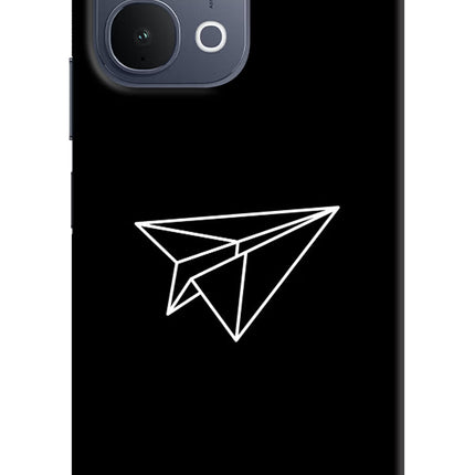 Paper Plane White iQOO Z11x 5G Back Cover