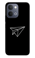 Paper Plane White iQOO Z11x 5G Back Cover