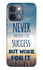 Never Dream For Success But Work For It iQOO Z11x 5G Back Cover