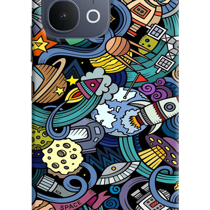 Space Abstract iQOO Z11x 5G Back Cover