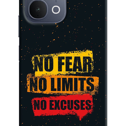 No Fear No Limits No Excuse iQOO Z11x 5G Back Cover